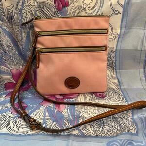 Dooney & Bourke‎ Pink Nylon North South Cross Body Bag, READ